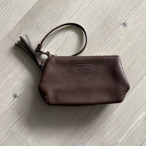 Sold- Vintage Coach brown wristlet